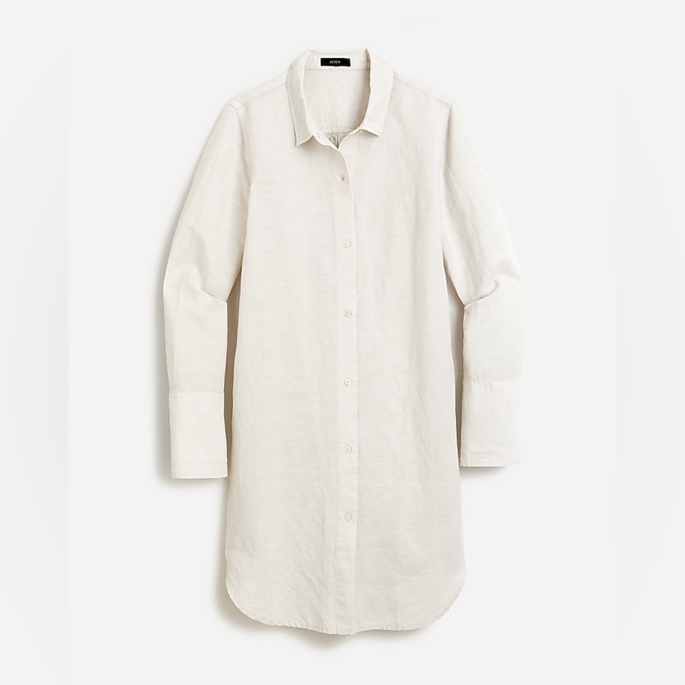 JCrew Linen-cotton blend beach shirt size S